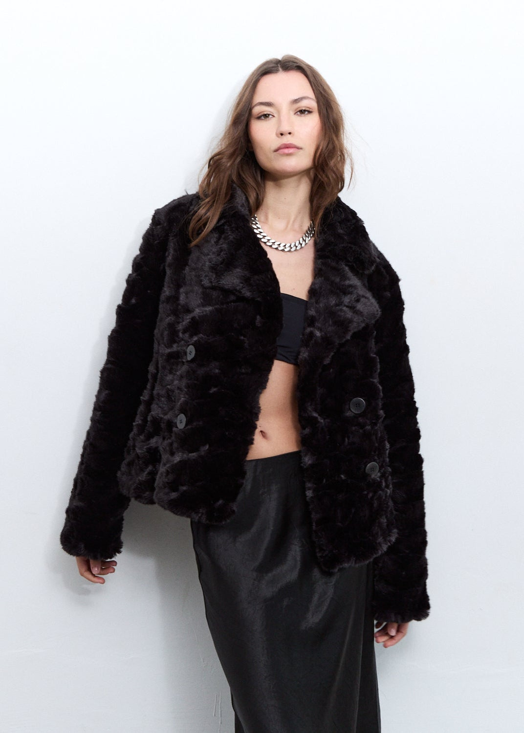 Short Regine Coat Chila Black