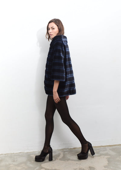 LONG SWINGER BLACK AND BLUE