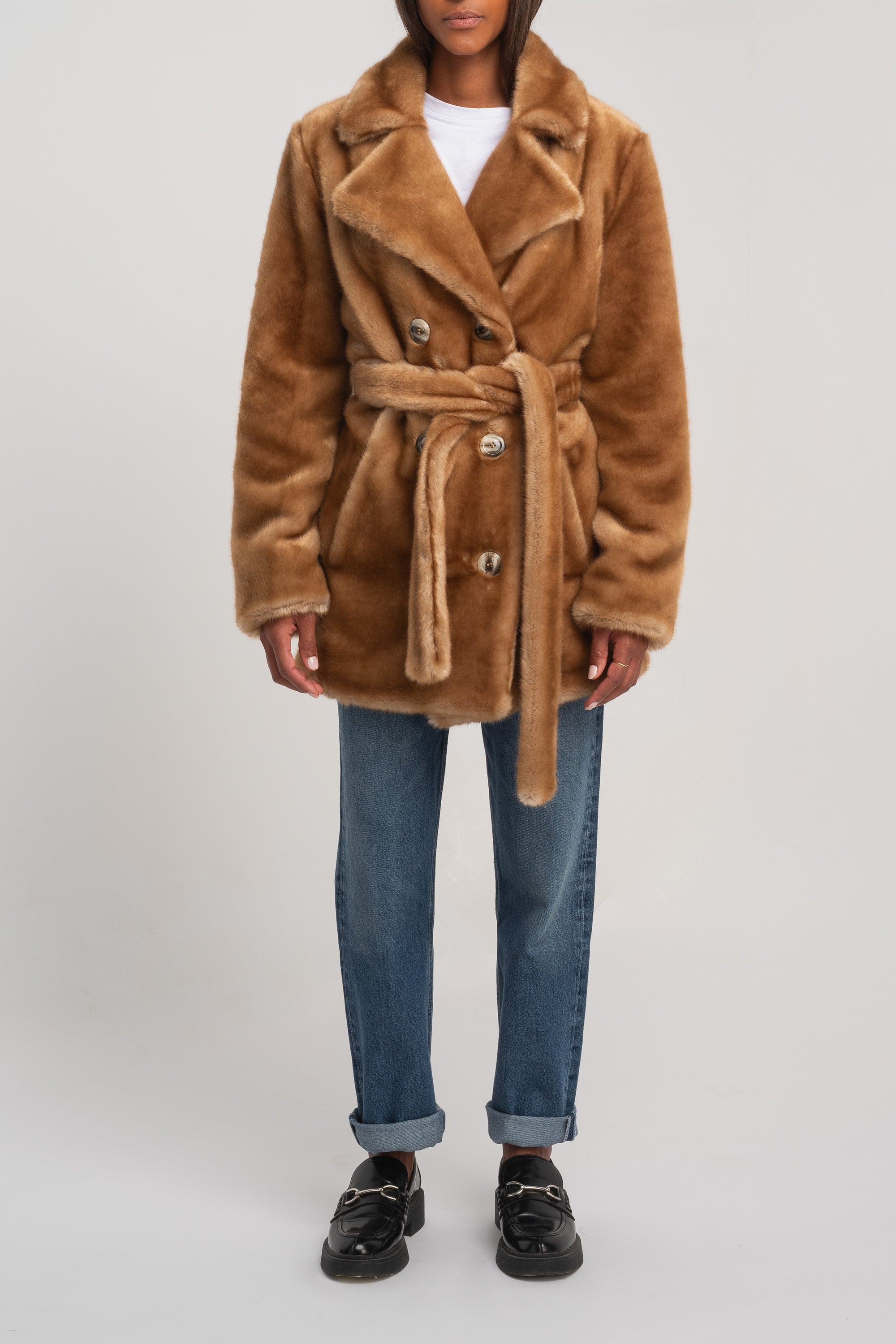 BELTED REGINE COAT CAMEL