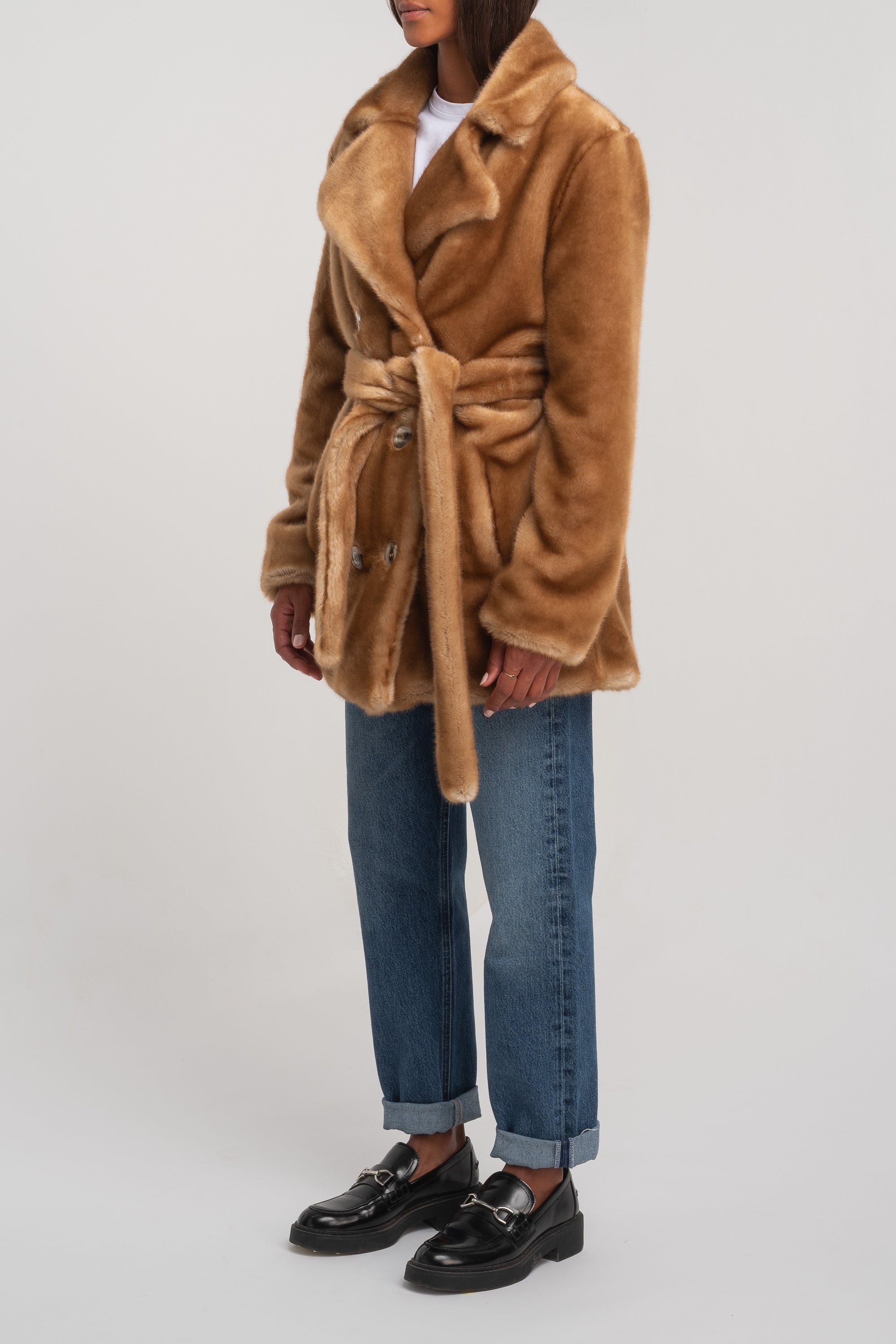 BELTED REGINE COAT CAMEL