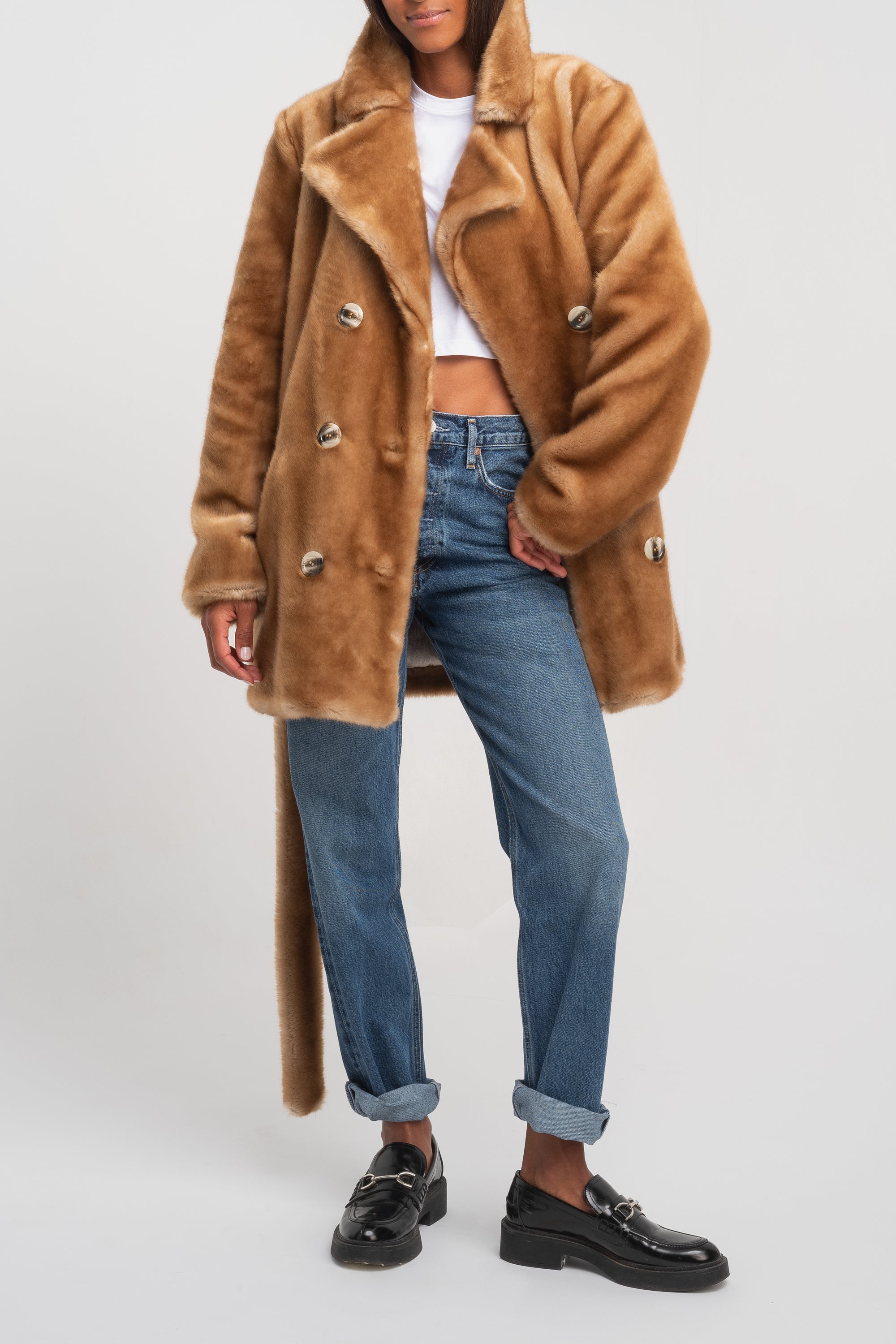 BELTED REGINE COAT CAMEL
