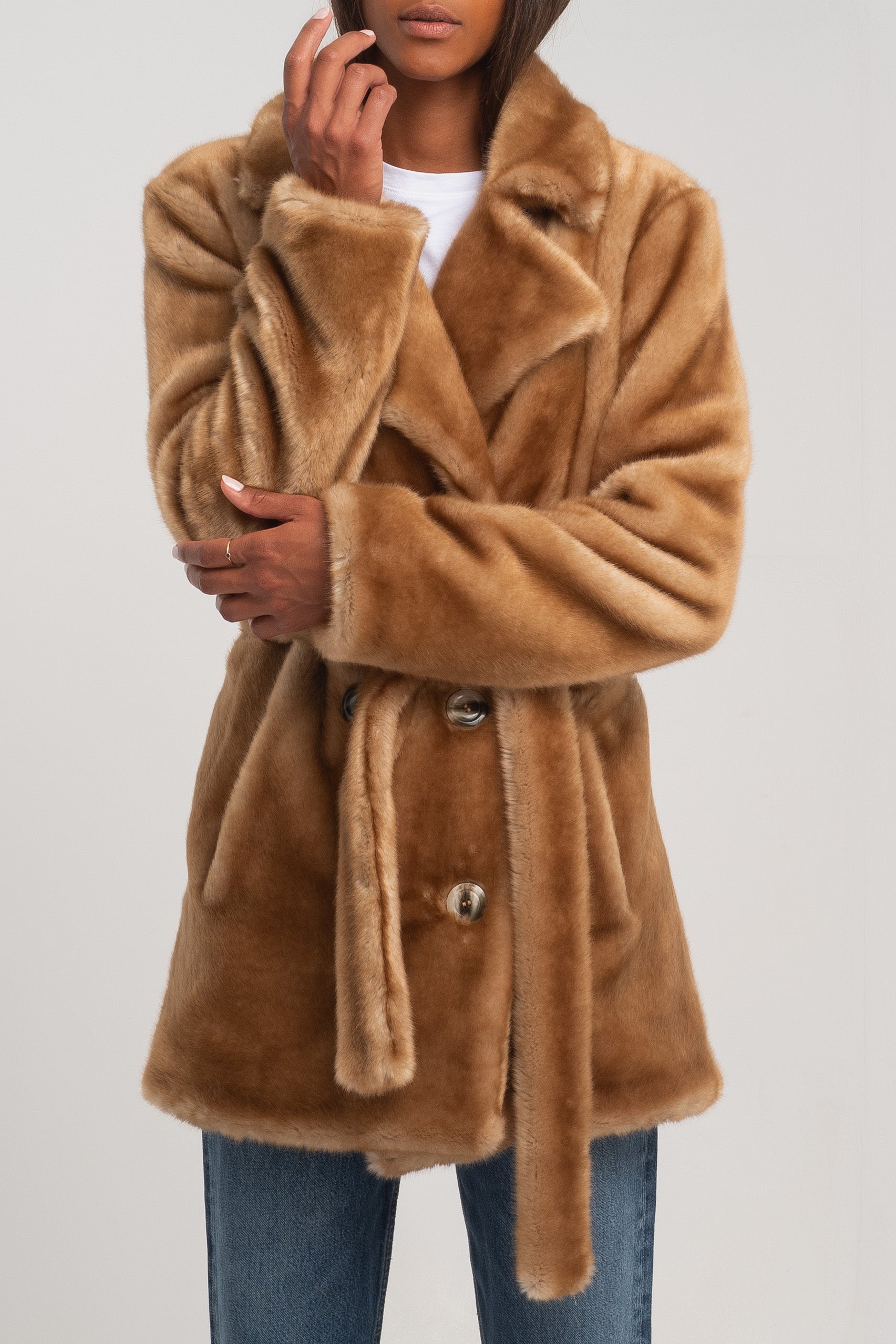 BELTED REGINE COAT CAMEL