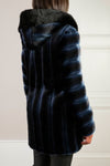 Skate Moss Coat Black Blue