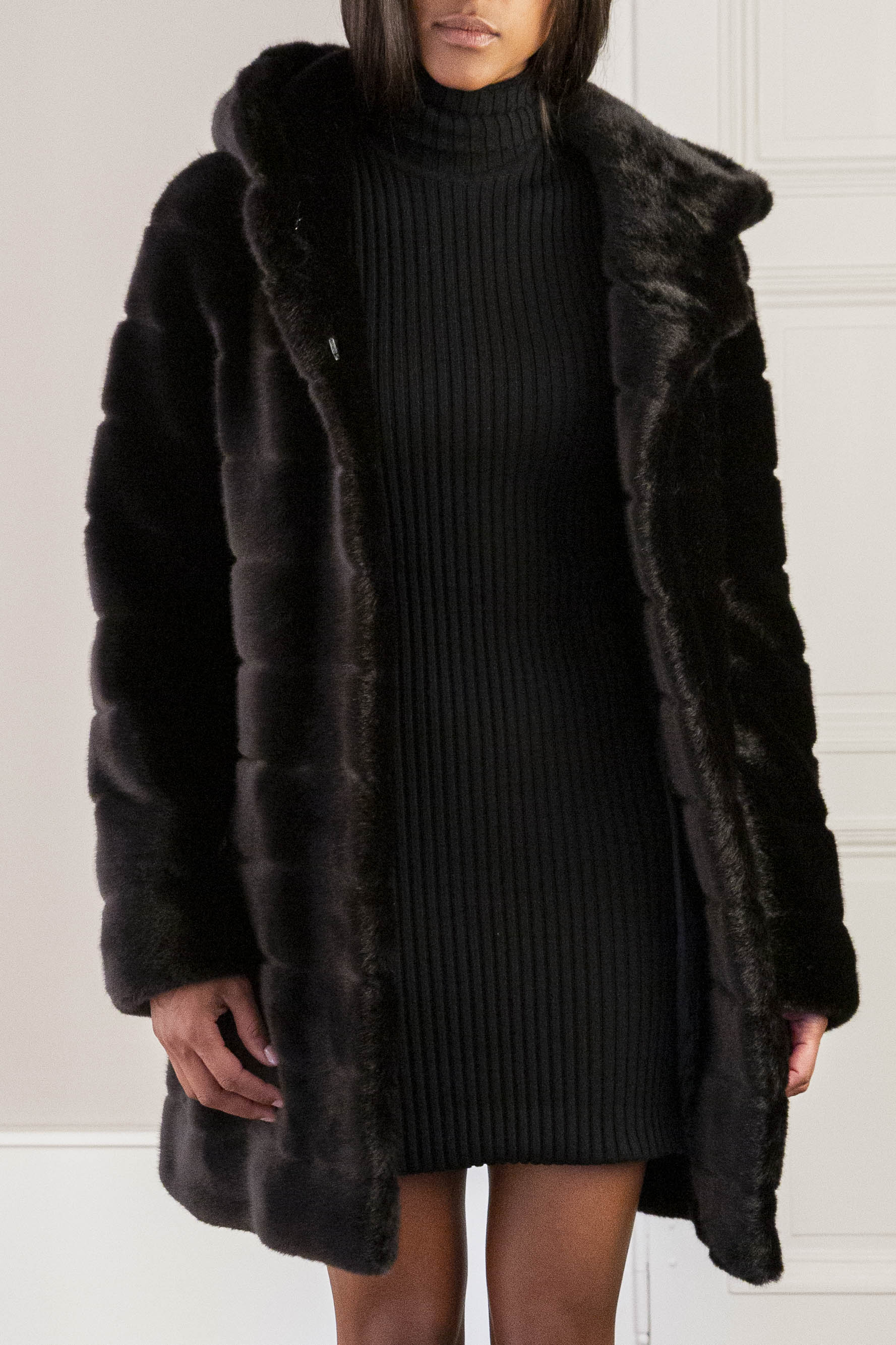 Coat - Oh My Deer Black - Faz Label